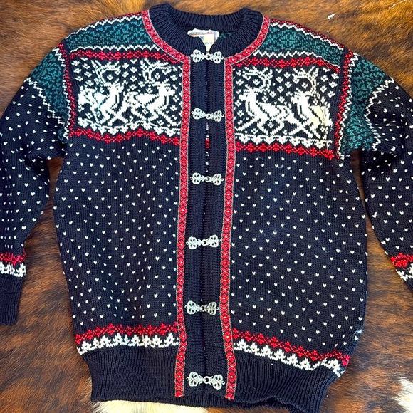 Dale of Norway Wool Cardigan Sweater - Picture 4 of 8